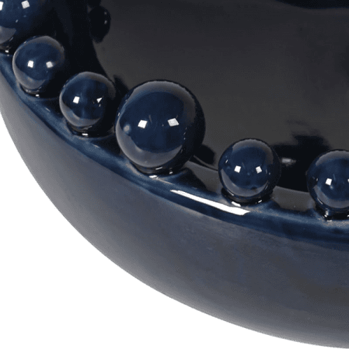 Image showing the Bobble Edge Ceramic Bowl, D38cm, Dark Blue product.