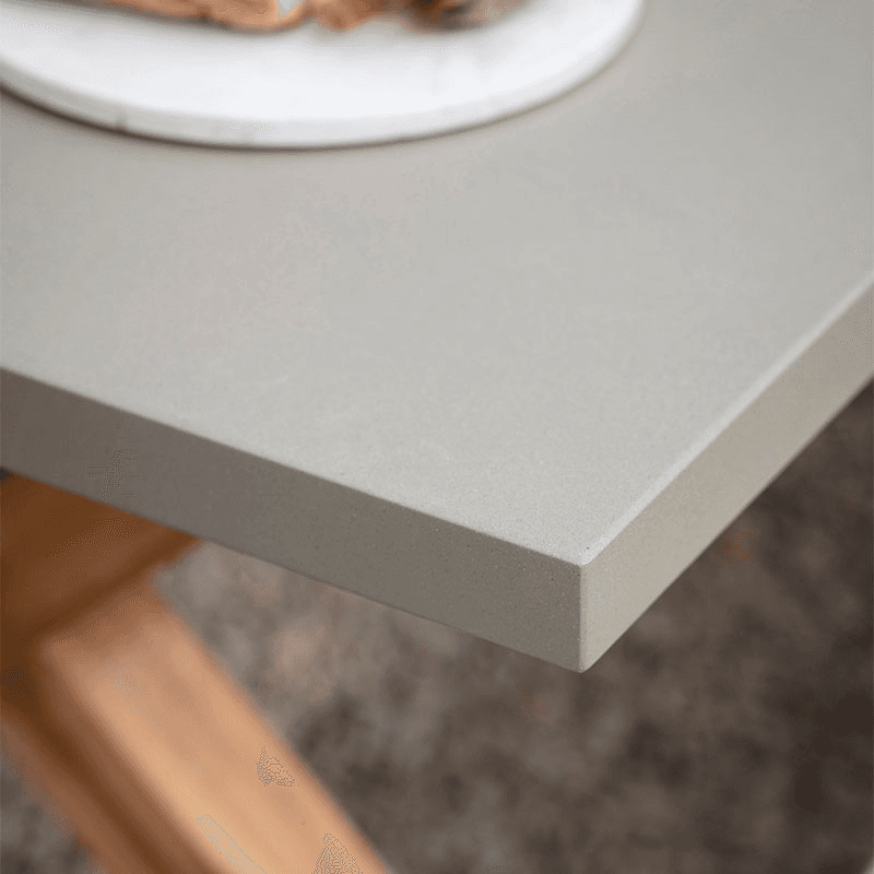 Burford Table & Bench Set, Grey & Natural