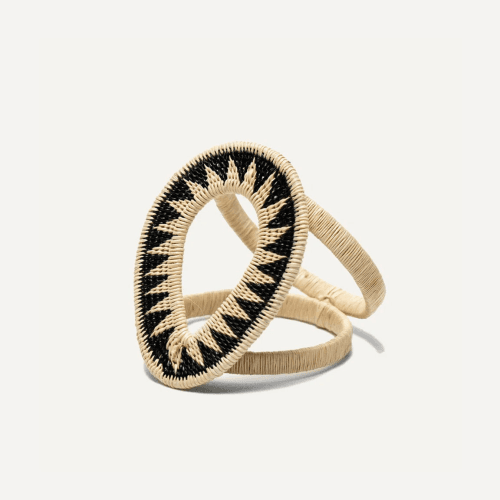Image showing the Gota Napkin Ring, 5 x 5cm, Black product.