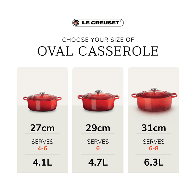 Signature Cast Iron Oval Casserole