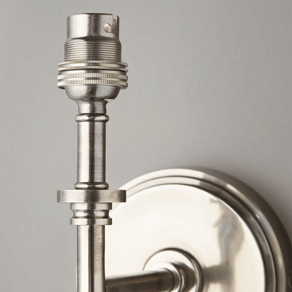 Chukka Single Wall Fitting, Antiqued Silver