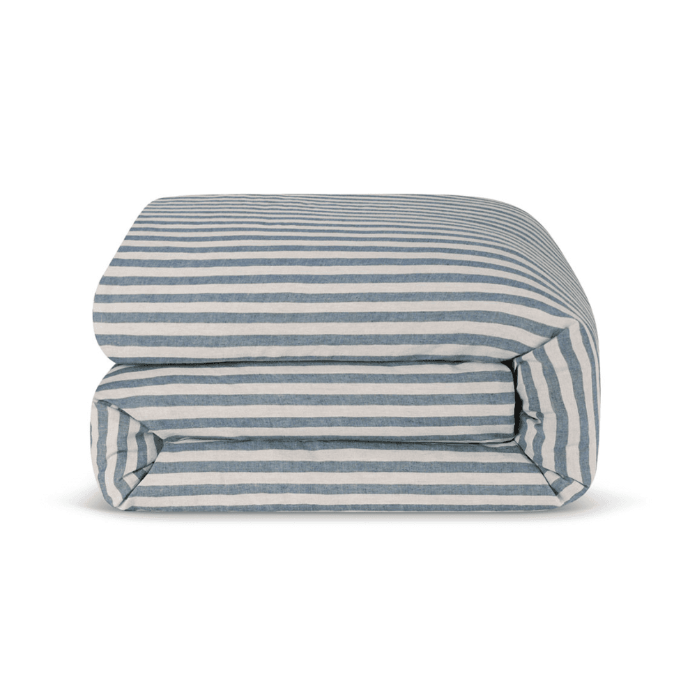 Pembroke Stripe Duvet Cover, Atlantic