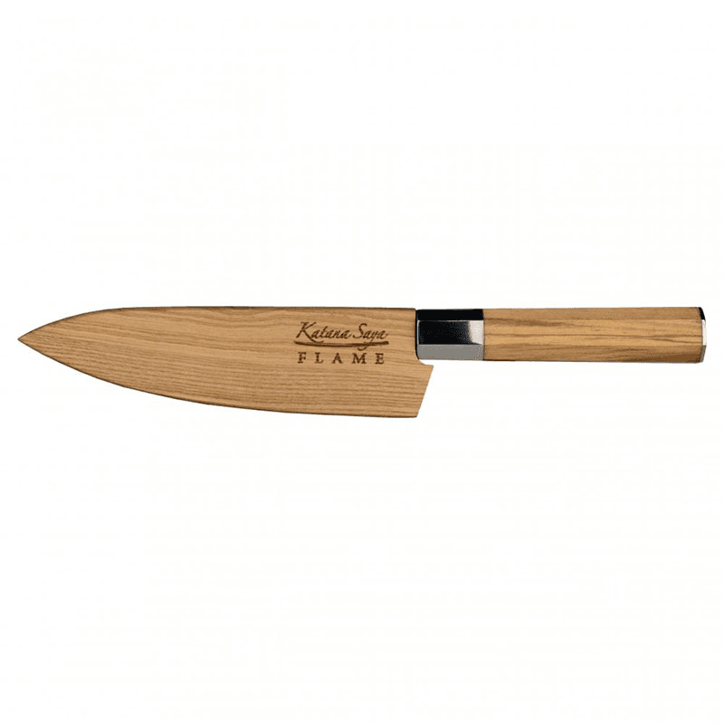 Flame Chef's Knife, 20cm, Olive Wood
