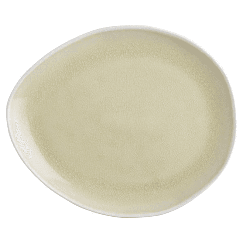 Vie Naturelle Medium Plate, W19.5cm x D16.3cm, Cream