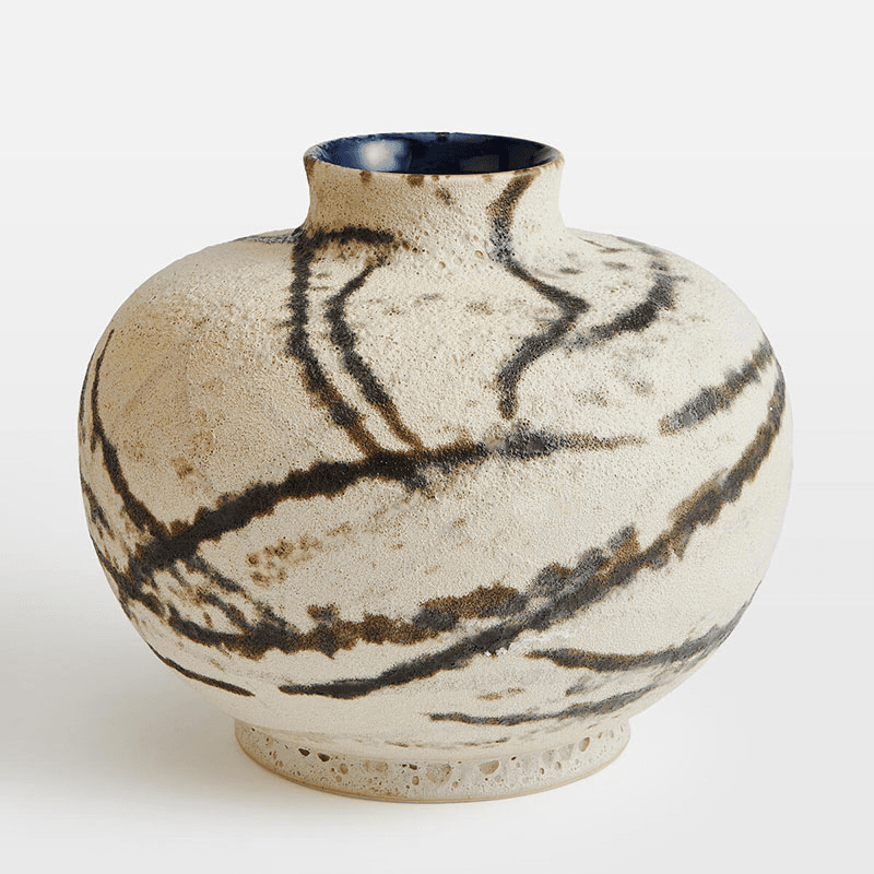 Amelia Vase, H23 x D27cm, Cream