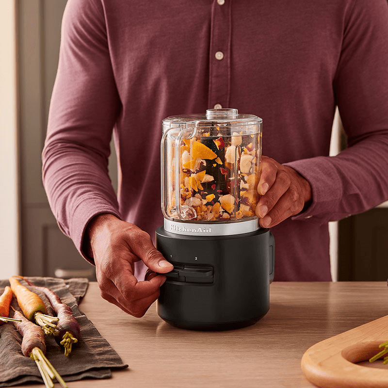 Cordless Food Chopper Battery Included, Matt Black
