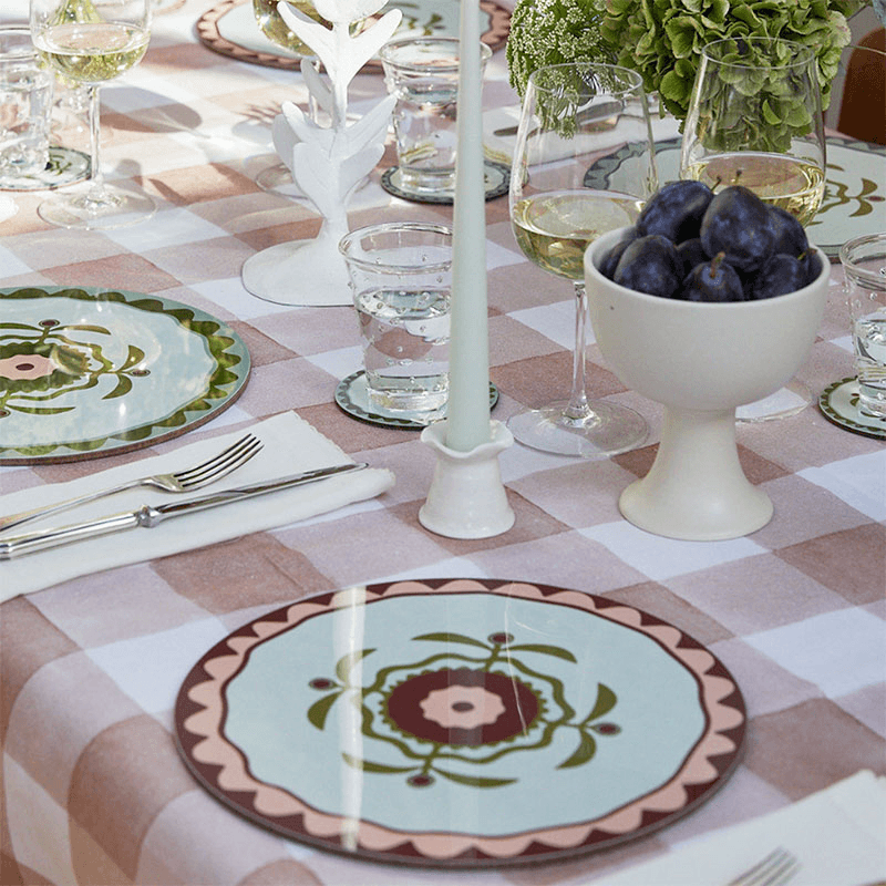 Patchwork Set of 6 Placemats, D29cm, Multi