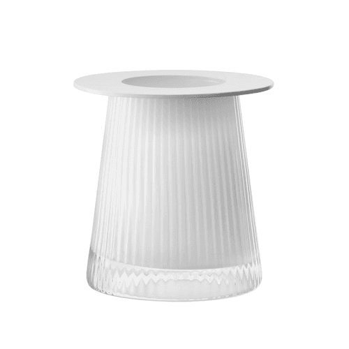 Image showing the Beacon Candle Holder, H14cm, Chalk White product.