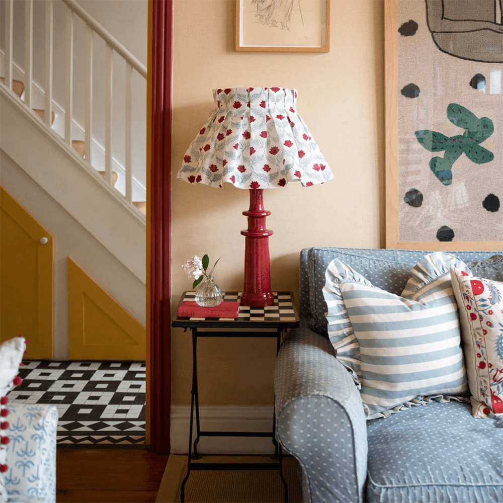 Tangier  Stripe Frilly Cushion