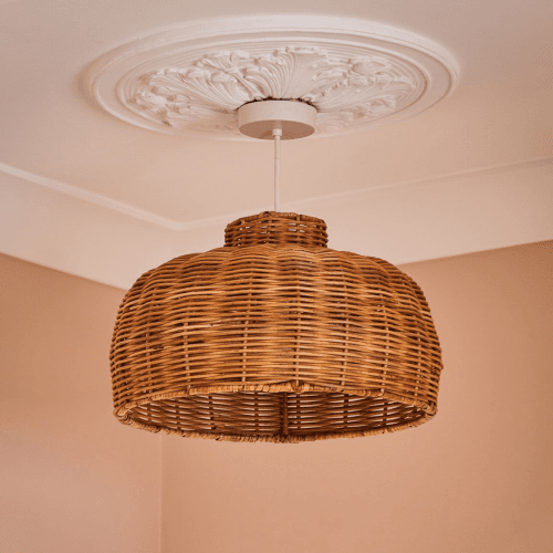 Image showing the Asho Rattan Pendant Lampshade product.