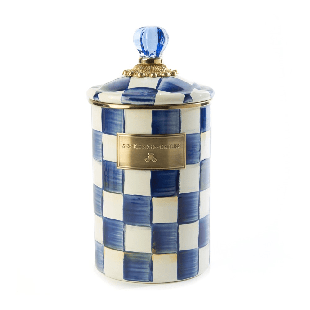 Royal Check Canister, 1.8L, Blue & White