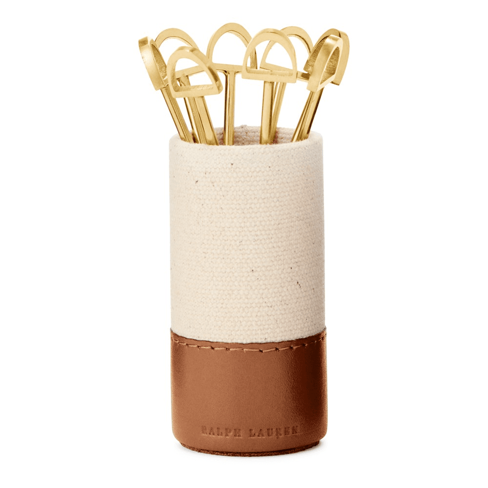 Garrett Cocktail picks and holder, H8 x D4cm