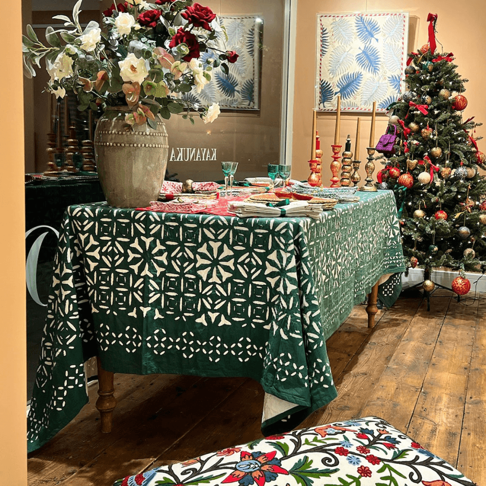 Malaika Applique Tablecloth
