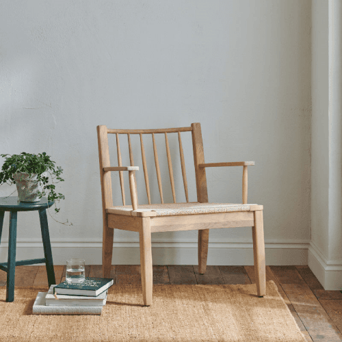Image showing the Wycombe Armchair, Natural Oak product.