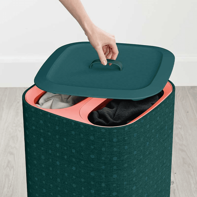 Tota Pop Laundry Separation Basket, 60L, Green