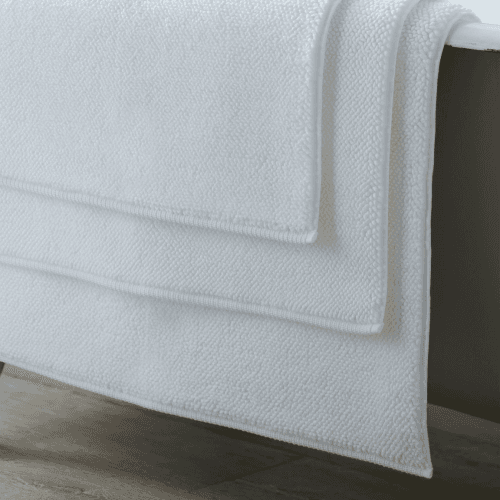 Image showing the Ile de Re Bath Mat, Medium, White product.