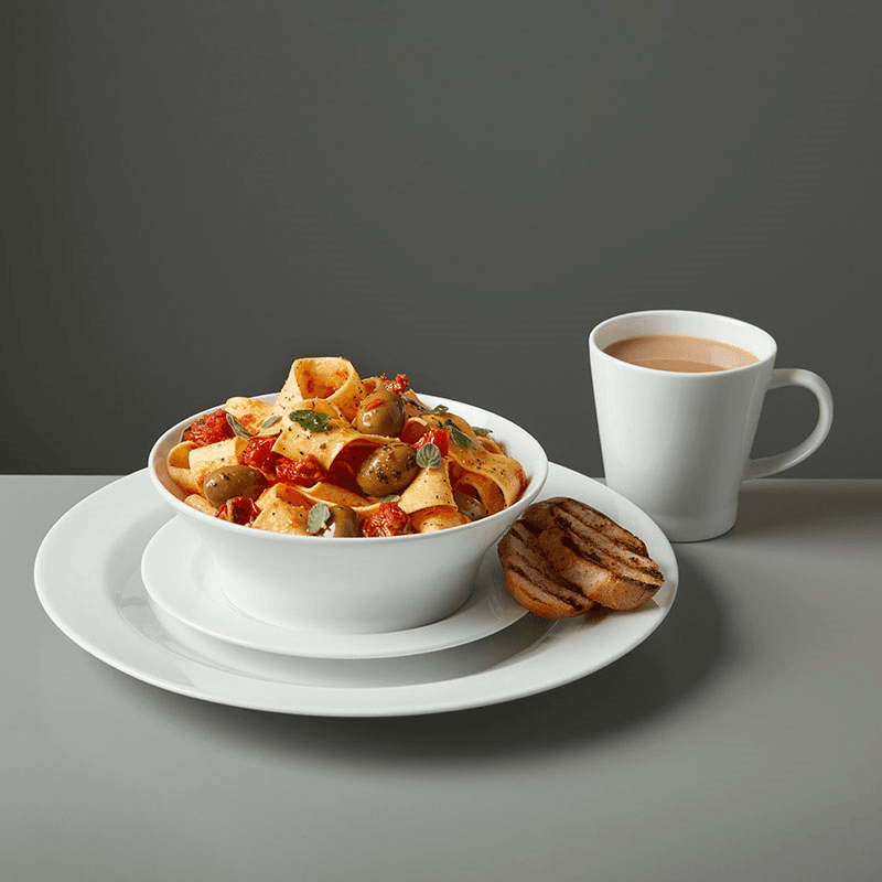 James Martin Everyday 16 Piece Boxed Dinnerware Set, White