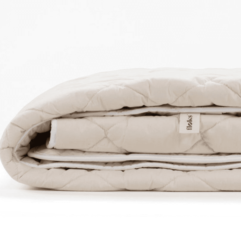 Luxury Deep Fill Organic Wool Mattress Topper, Super King, Ecru