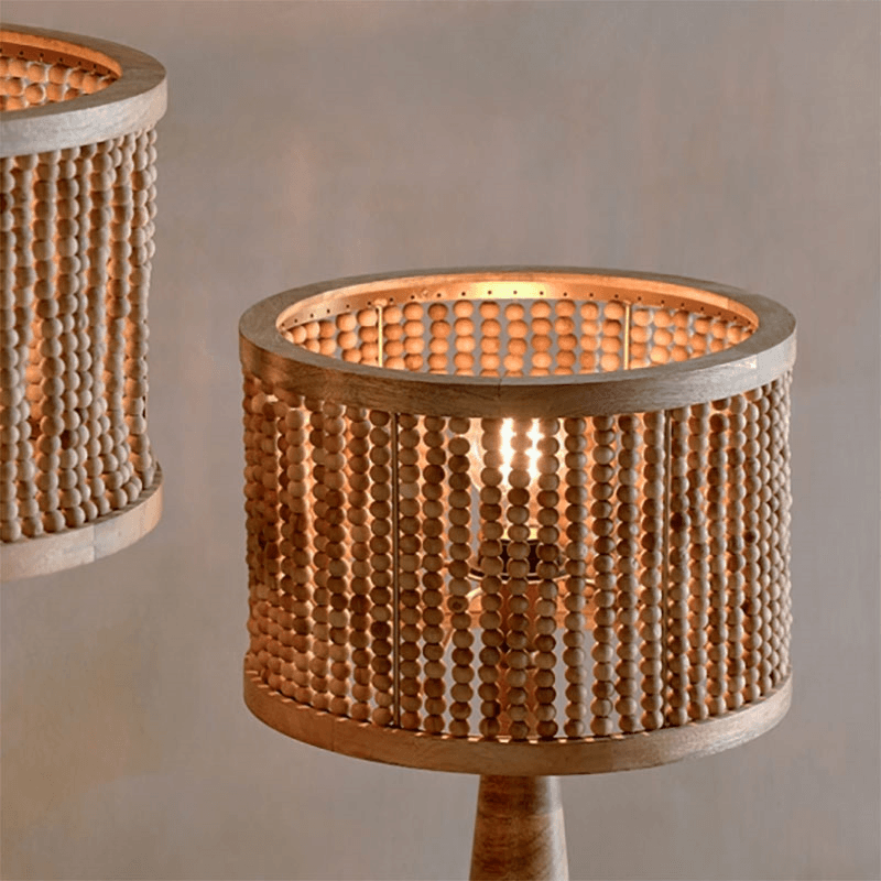 Neela Mango Wood Lampshade, 30cm, Natural