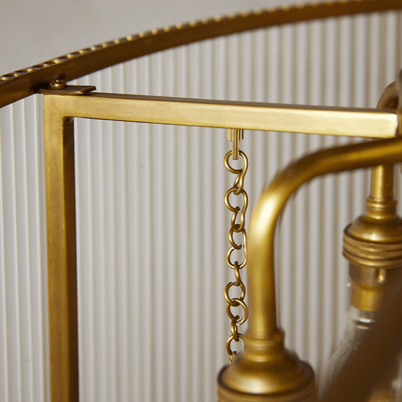 Ioki Oval Chandelier, Antique Brass