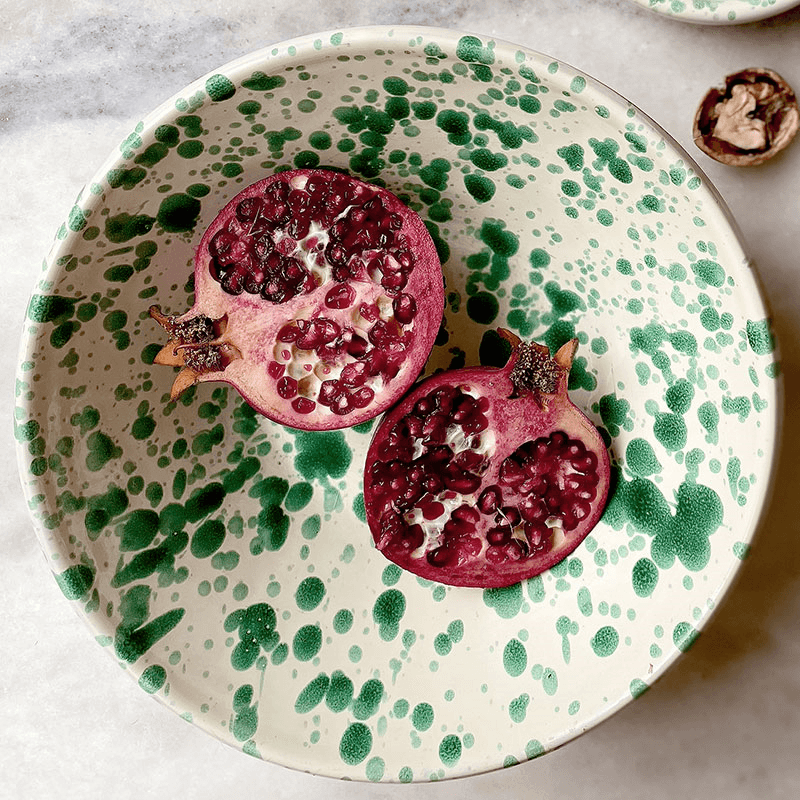 Splatter Salad Bowl, D24cm, Pistachio