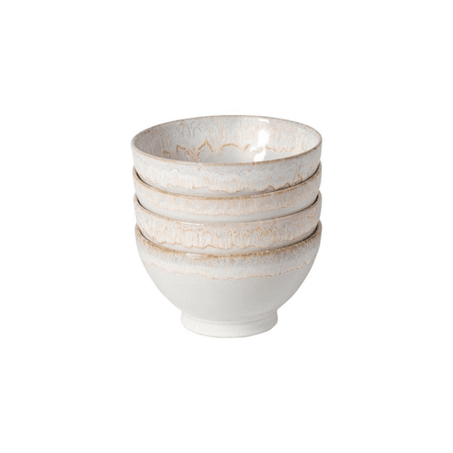 Image showing the Set of 4 Bowls, D15cm, White product.