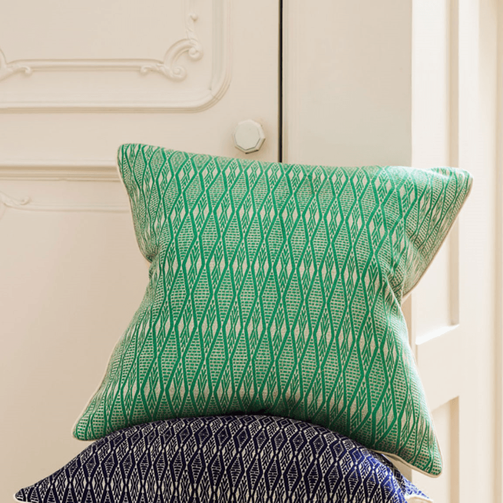 Katha Cushion, Teal