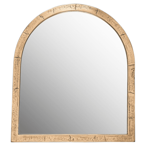Image showing the Murwara Wall Mirror, Antique Brass product.