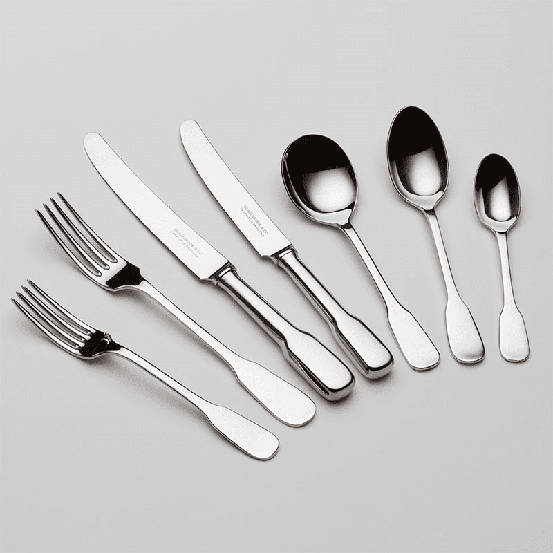 7-Piece Place Setting, Fiddle, Stainless Steel