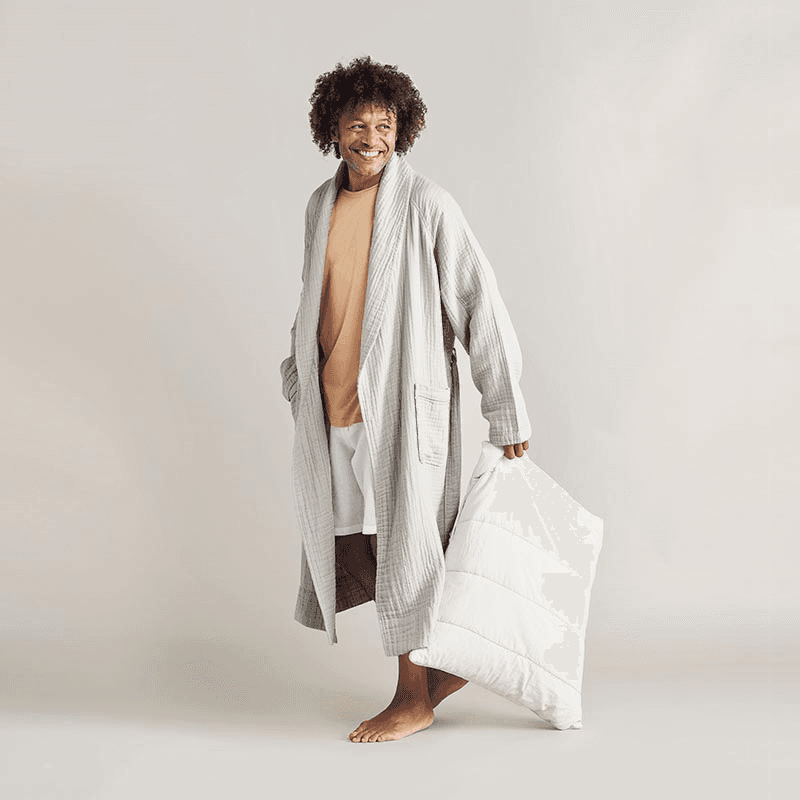 The Dream Cotton Robe, Extra Large, Clay