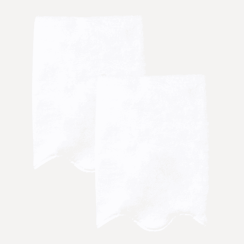 Image showing the Amelia Scalloped Pair of Hand Towels product.
