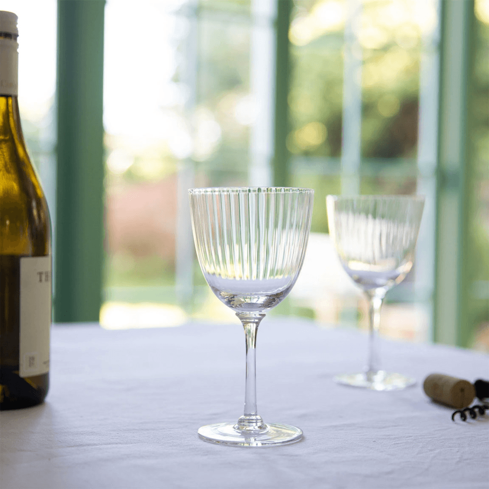 Ripple Set of 4 Wine Glasses, Clear