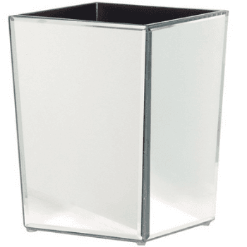Image showing the Wastepaper Bin, Venetian Glass, 26cm, Natural product.
