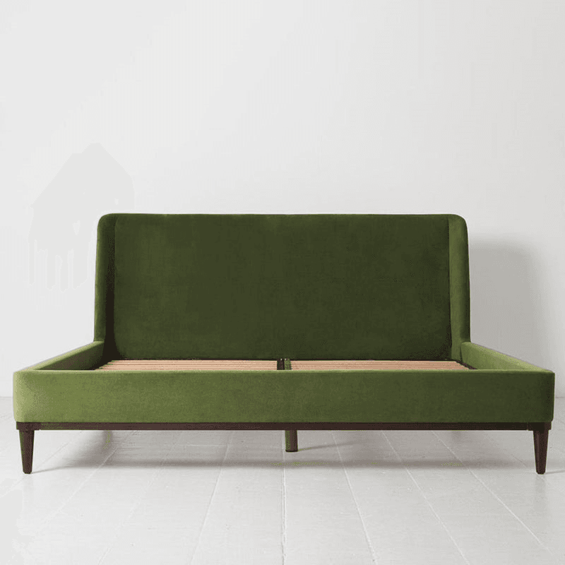 Bed 02 Velvet Super King Size Frame, Vine
