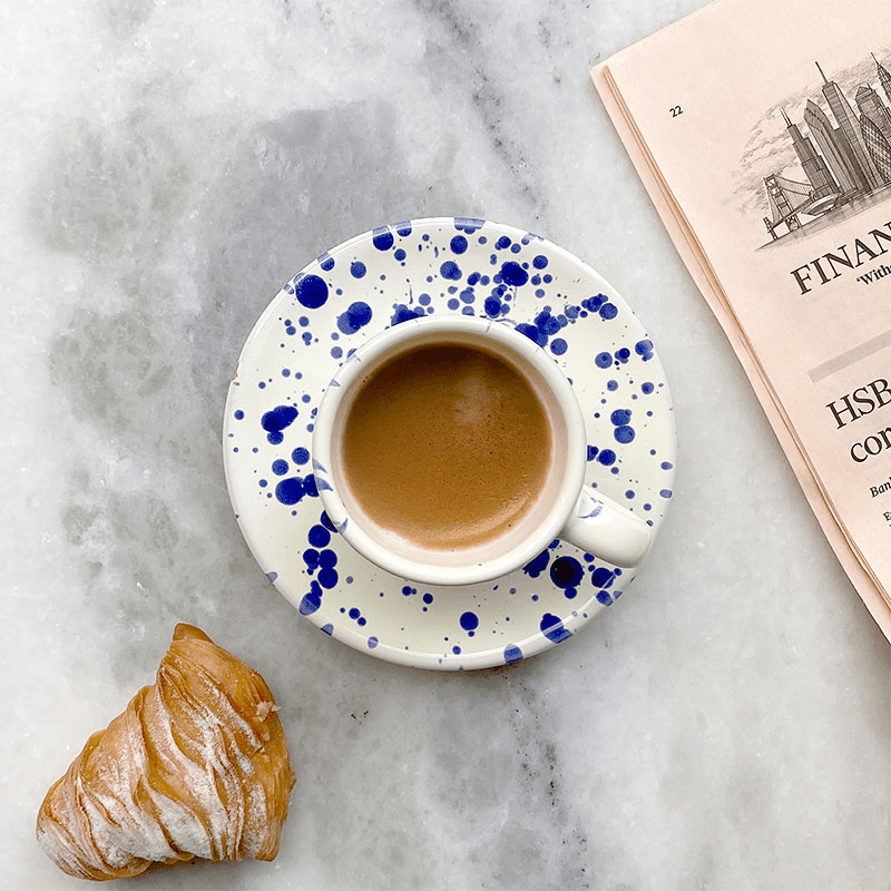 Splatter Espresso Cup & Saucer