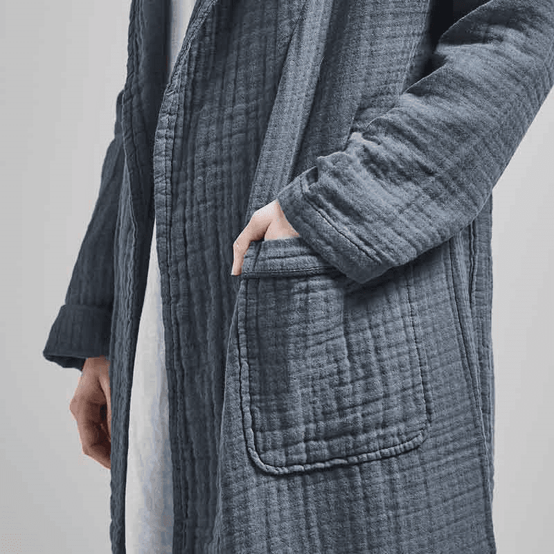 The Dream Cotton Robe, Extra Extra Large, Ink