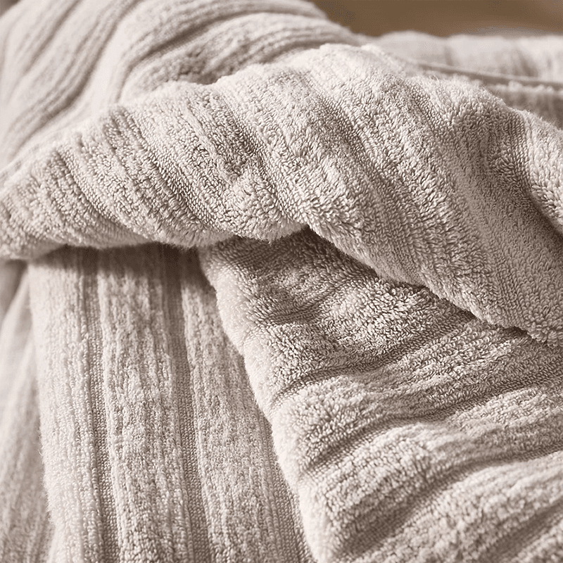 Rib Hydrocotton Super Jumbo Bath Sheet, Oatmeal