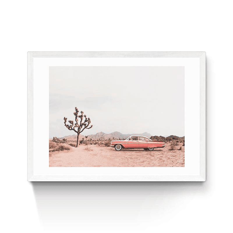 Sisi and Seb in the Desert Print, Pink