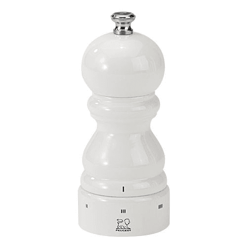 Image showing the Paris u' Select Salt mill, 12cm, white lacquer finish product.