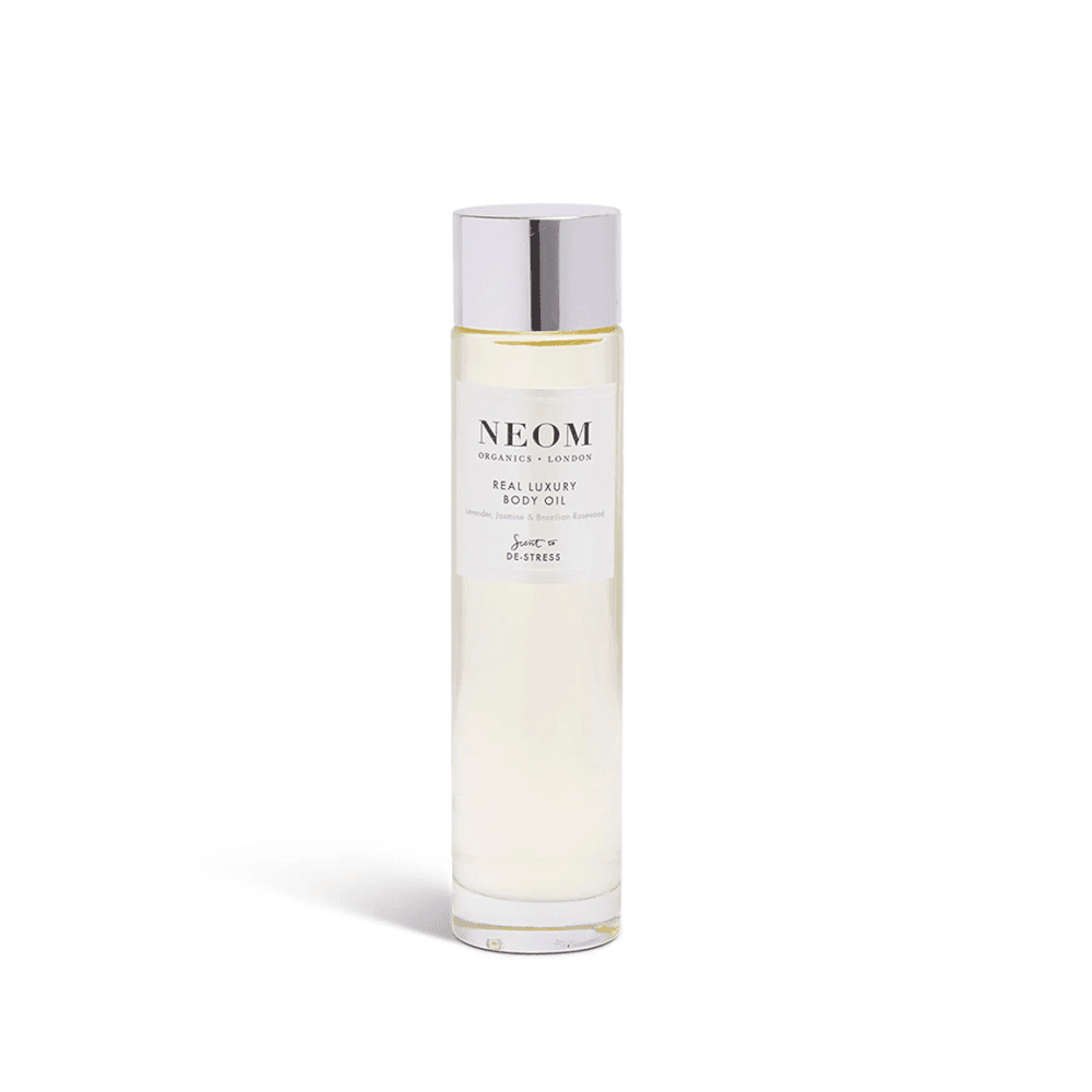 Scent to De-Stress Real Luxury Vitamin Body Oil, White/Purple/Silver