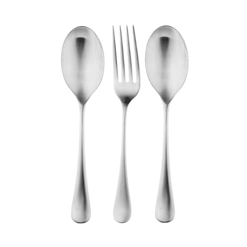 Radford Satin 3 Piece Serving Set, Stainless Steel