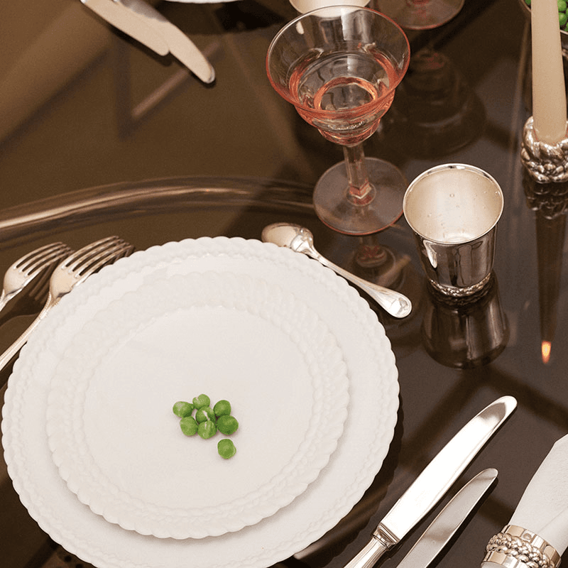 Babylone Dessert Plate , D21cm, White