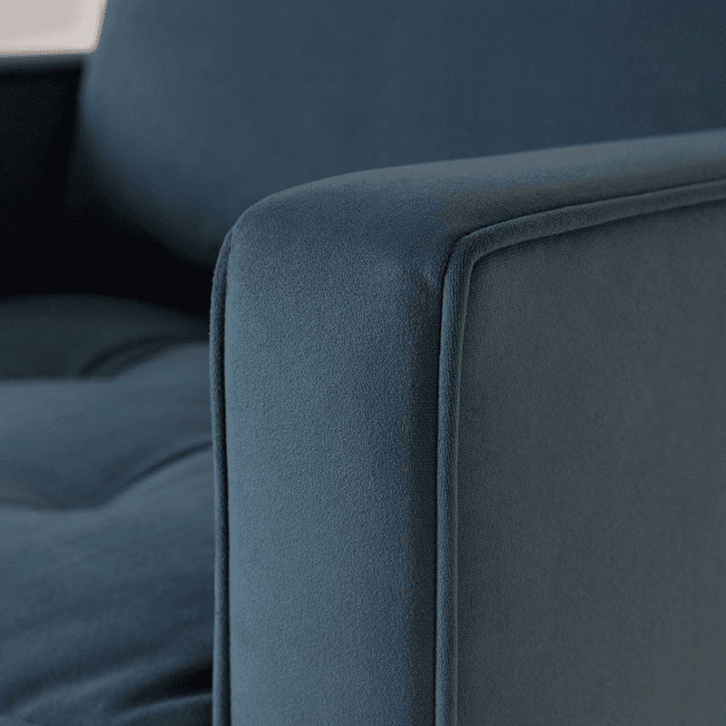 Model 02 Velvet Armchair, Teal