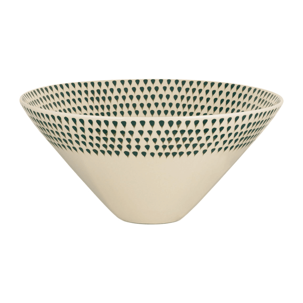 Juniper Drop Serving Bowl, Green