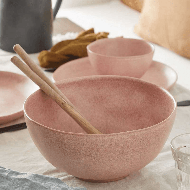 Livia Serving Bowl, D26cm, Mauve Rose