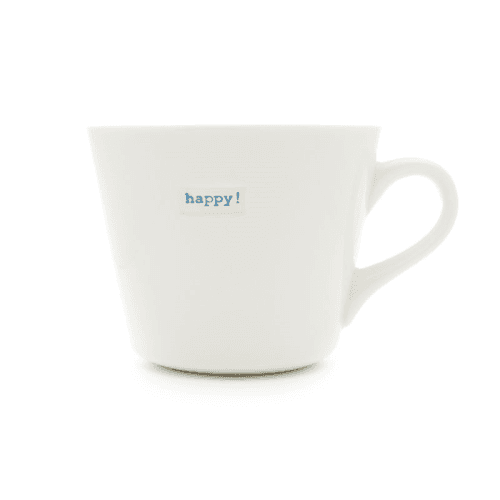 Image showing the 'Happy!' Bucket Mug, 350ml product.