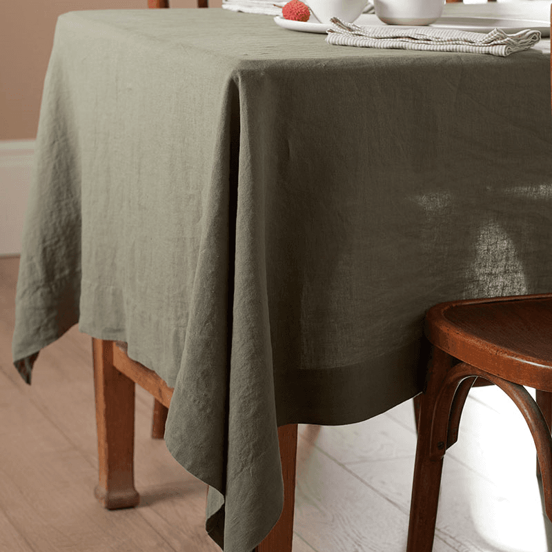 Linen Tablecloth, Olive