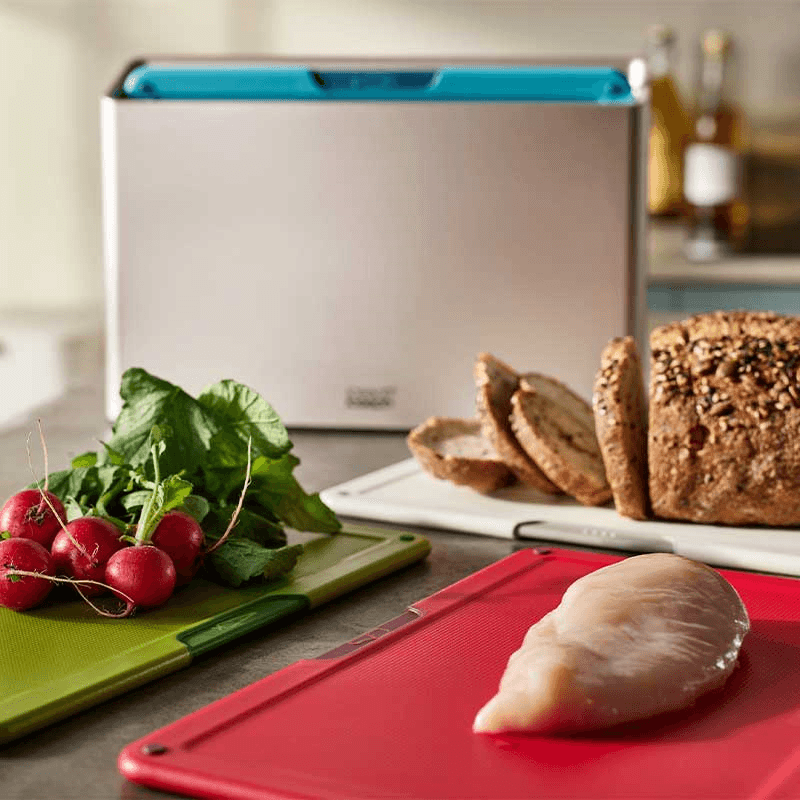 Folio Icon 4 Piece Regular Chopping Boards, Multi