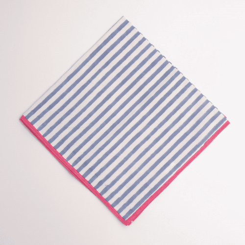 Image showing the Dahlia Set of 4 Napkins, French Blue product.