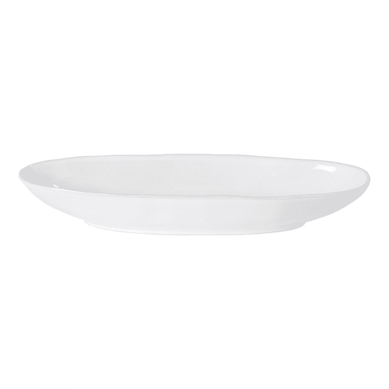 Livia Oval Platter, D33cm, Gloss White